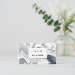 Moderne flüssige Acrylkunde Visitenkarte