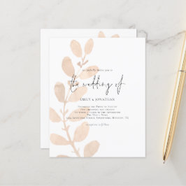 Moderne Foliage Hochzeit Einladung