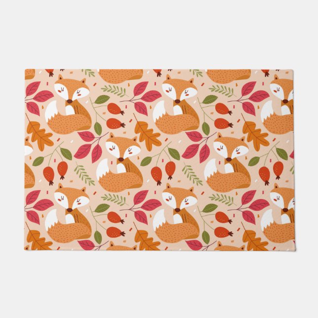 Moderne Folkfüchse Fußmatte (Vorderseite)