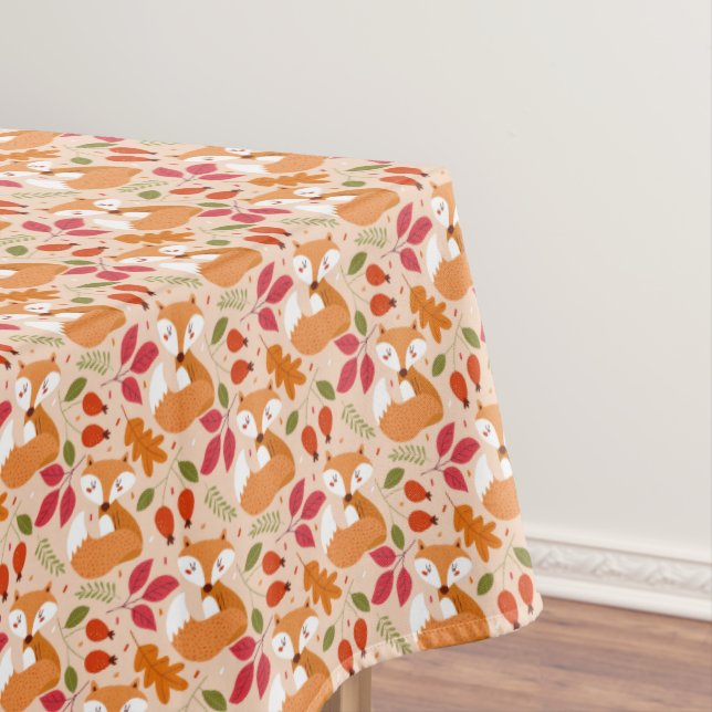 Moderne Folkfüchse Tischdecke (Beispiel)