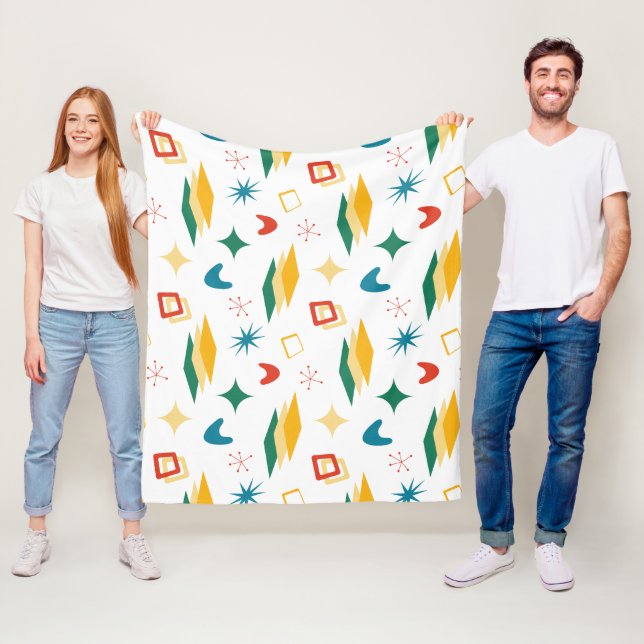 Moderne Formen - Retro-Mod, atomisch, mittelalterl Fleecedecke (Beispiel)