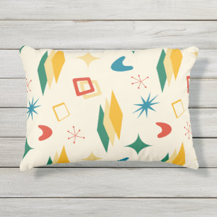 Moderne Formen - Retro-Mod, atomisch, mittelalterl Kissen Für Draußen