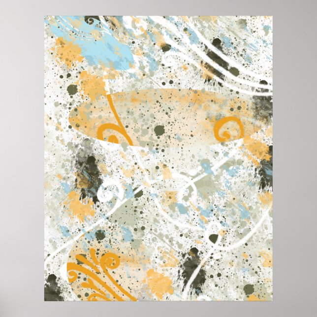 Moderne Formen und Farben Poster (Vorne)