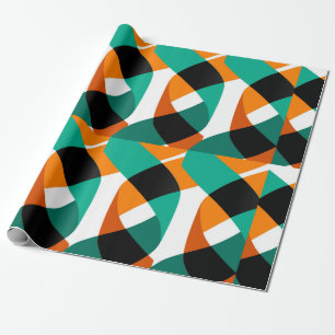 Moderne Formen und geometrische nahtlose Muster in Geschenkpapier