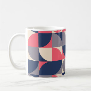 Moderne Formen und geometrische nahtlose Muster in Kaffeetasse