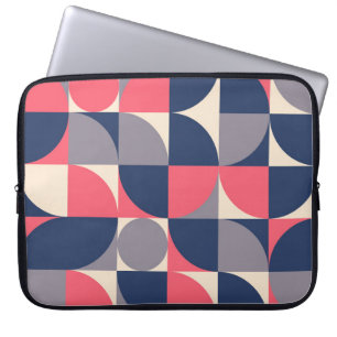 Moderne Formen und geometrische nahtlose Muster in Laptopschutzhülle