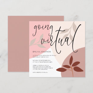 Moderne Formen Verlasst Skripte für virtuelle Hoch Einladung