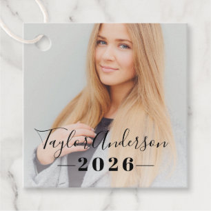 Moderne Foto-Abschlussfeier 2026 Geschenkanhänger