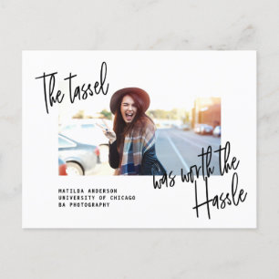 Moderne Foto-Ankündigung + Party einladen Einladungspostkarte