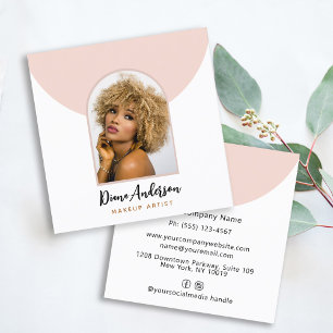 Moderne Foto Arch Makeuty Branche Quadratische Visitenkarte