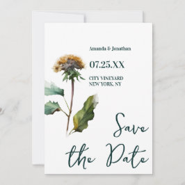 Moderne Foto-Blumenhochzeit rettet das Datum Save The Date