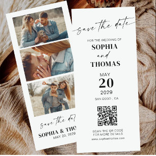 Moderne Foto Booth Lesezeichen Hochzeit Save The Date