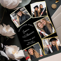 Moderne Foto Collage Graduation Party