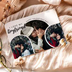 Moderne Foto Collage I Liebe Mein Freund Feiertagskarte