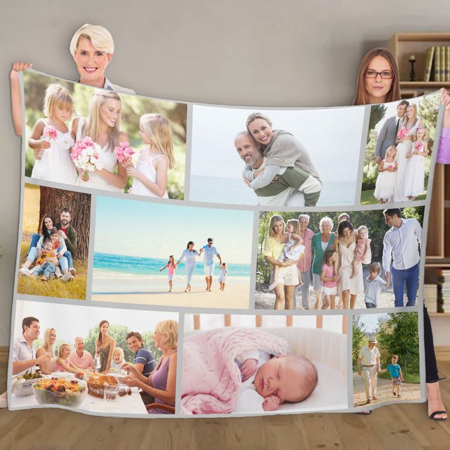 Moderne Foto Collage Mauerwerk Grau Fleecedecke (Von Creator hochgeladen)