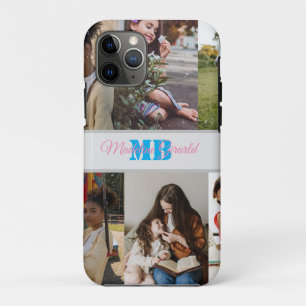 Moderne Foto Collage mit Monogramm iPad Air Cover