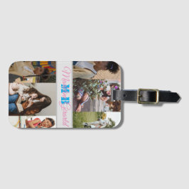 Moderne Foto Collage mit Monogramm iPad Air Cover Gepäckanhänger
