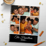Moderne Foto Collage Planer<br><div class="desc">Erstellen Sie einen personalisierten Planer mit dieser einfachen Vorlage für die Collage des Fotos. Fügen Sie der Vorderseite Bilder hinzu,  einschließlich des Jahres,  Ihres Familiennamen,  Ihres Namens oder eines anderen benutzerdefinierten Textes,  und ein vollformatiges Foto auf der Rückseite.</div>