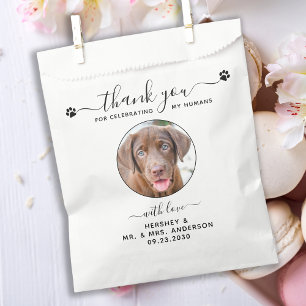 Moderne Foto Doggie Bag Vielen Dank Gastgeschenke  Geschenktütchen