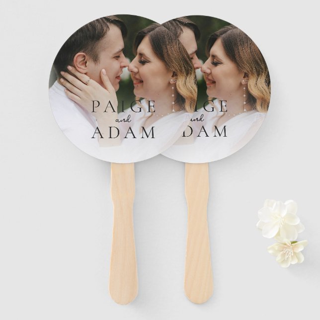 Moderne Foto-Editorial-Hochzeit Fächer (Vorne und Hinten)