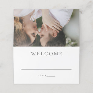 Moderne Foto-Editorial-Hochzeit Platzkarte