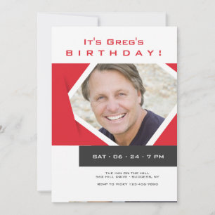 Moderne Foto Einladung