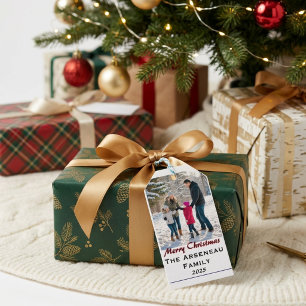 Moderne Foto-Familie Personalisieren Geschenkanhänger
