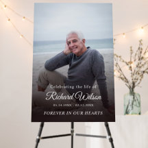 Moderne Foto-Feier zum Gedenken an die Beerdigung