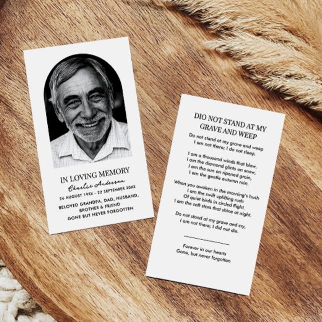 Moderne Foto-Gedenkkarten Visitenkarte (Von Creator hochgeladen)