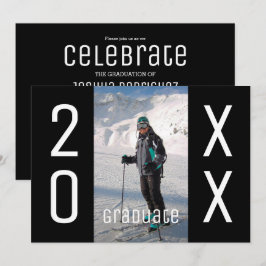 Moderne Foto Graduation Party 2025 Einladung