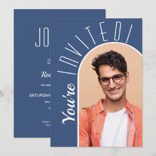 Moderne Foto Graduation Party Einladung