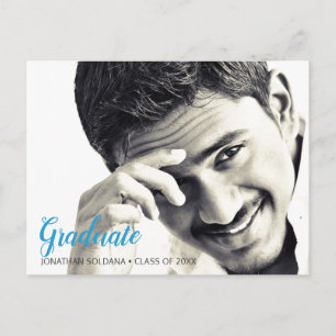 Moderne Foto Graduation Party Postkarte