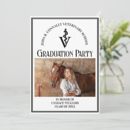 Moderne Foto-Graduationspartei Einladung