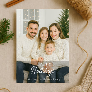 Moderne Foto Happy Holiday Card Einladung