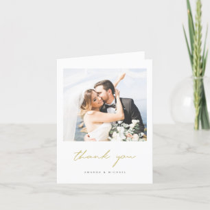 Moderne Foto Hochzeit Danke Kartenvorlage