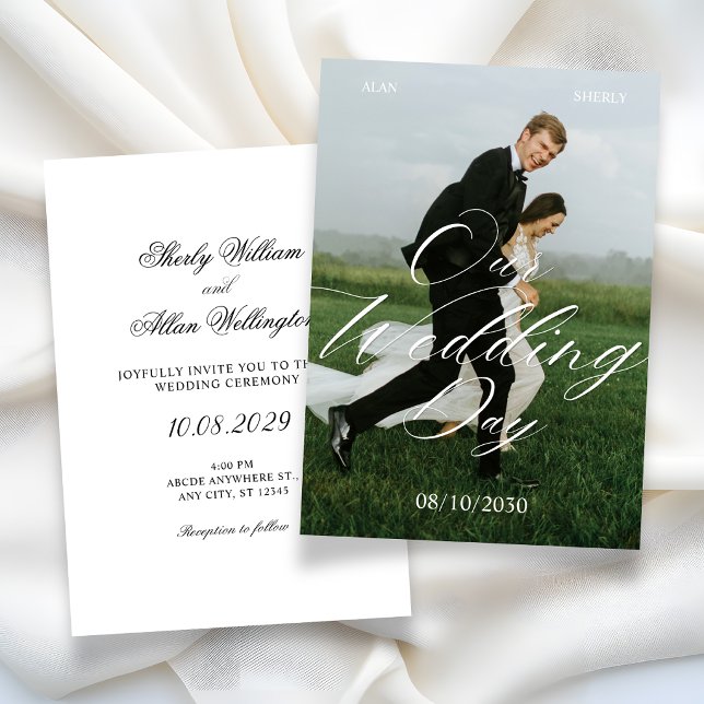 Moderne Foto-Hochzeit Einladung (Von Creator hochgeladen)