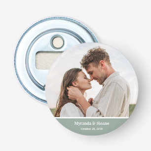 Moderne Foto-Hochzeit Flaschenöffner