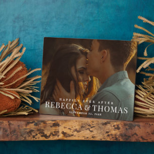 Moderne Foto Hochzeit Fotoplatte