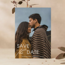 Moderne Foto-Hochzeit & Minimalistische Save-the-D