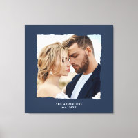 Moderne Foto Hochzeit personalisiert est. in