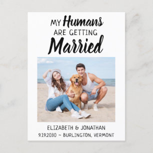 Moderne Foto-Hochzeit rettet das Datum Ankündigungspostkarte