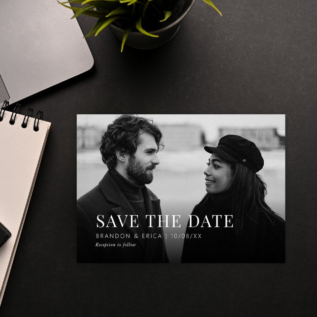 Moderne Foto-Hochzeit Save The Date (Von Creator hochgeladen)