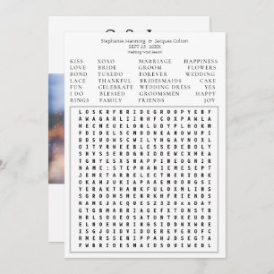 Moderne Foto Hochzeit Word Suche Save the Date - W Einladung