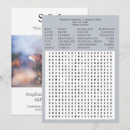 Moderne Foto-Hochzeitssatzsuche Save the Date - La Einladung