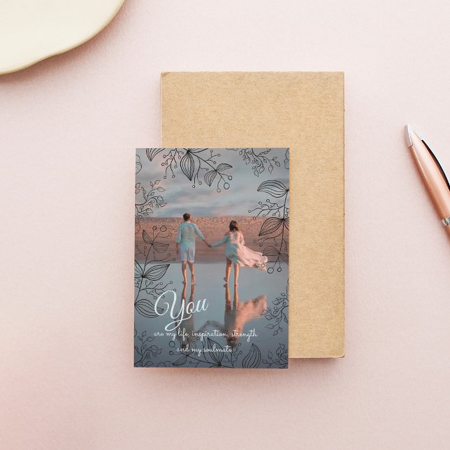 Moderne Foto Holidays Card Dankeskarte (Von Creator hochgeladen)