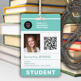 Moderne Foto-ID QR-Universität Ausweis