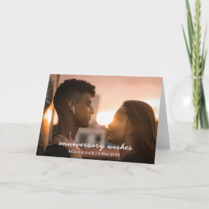 Moderne Foto-Jubiläumsdesign für Paare Karte