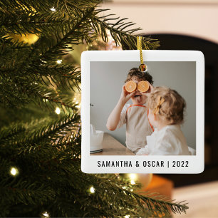 Moderne Foto Liebe Oma Bestes Weihnachtsgeschenk Keramikornament