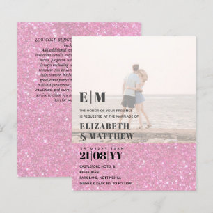 Moderne Foto Overlay Text Wedding laden Elegant ei