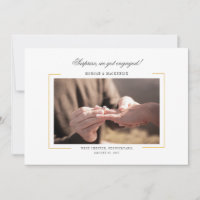 Moderne Foto Paare Engagement Party